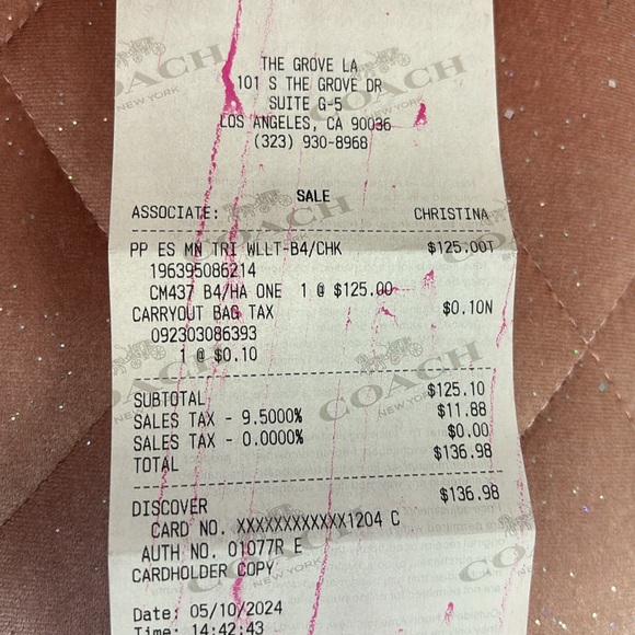 Coach Beige Mini Wallet - Picture 2 of 4